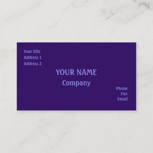 Tarjeta De Visita Púrpura