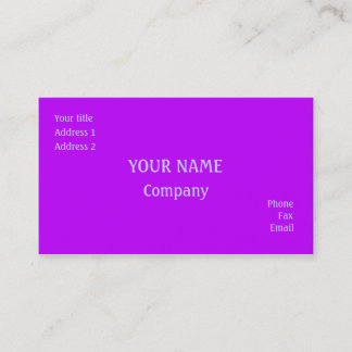 Tarjeta De Visita Púrpura