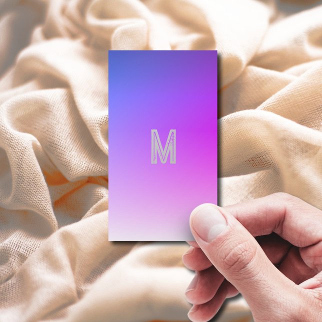 Tarjeta De Visita púrpura azul oscuro - moderno (Subido por el creador)