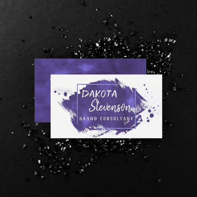 Tarjeta De Visita Púrpura Broca de pincel | Escala Real Violeta Mode (Subido por el creador)