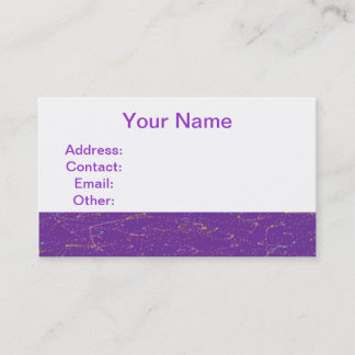 Tarjeta De Visita Púrpura colorida