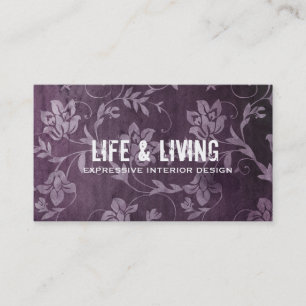 Tarjeta De Visita Púrpura de la CROMATOGRAFÍA GASEOSA el  