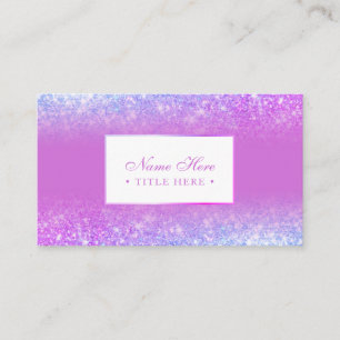 Tarjeta de visita púrpura de lujo de moda elegant