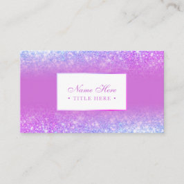 Tarjeta de visita púrpura de lujo de moda elegante