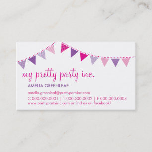 TARJETA DE VISITA:: púrpura linda del rosa del