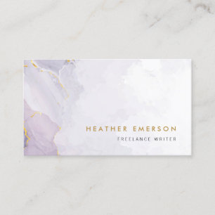 Tarjeta De Visita Púrpura Moderno