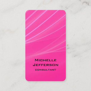 Tarjeta De Visita Púrpura Pink Vertical Resumen Moderno Estilo Trend