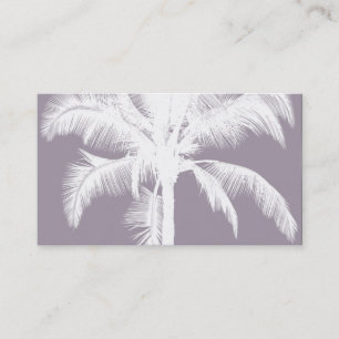 Tarjeta De Visita Púrpura tropical hawaiana retra del vintage de la