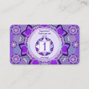 Tarjeta De Visita Púrpura W2