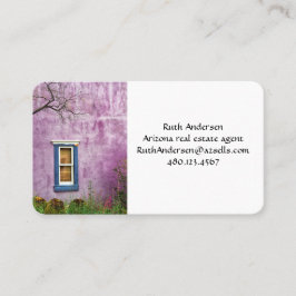 Tarjeta De Visita Púrpura y azul en el suroeste