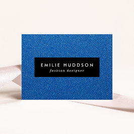 Tarjeta De Visita Purpurina azul, espárrago, fondo Purpurina