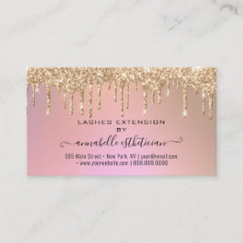 Tarjeta De Visita Purpurina B de Instrucciones para el cuidado despu