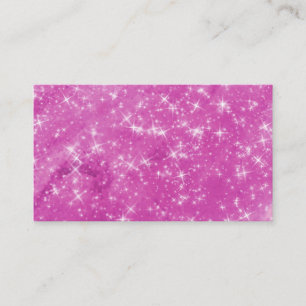 Tarjeta De Visita Purpurina Blank Magenta
