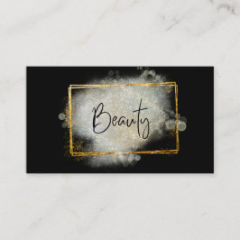 Tarjeta De Visita *~* Purpurina de BELLEZA Gold FLOJO Plateado