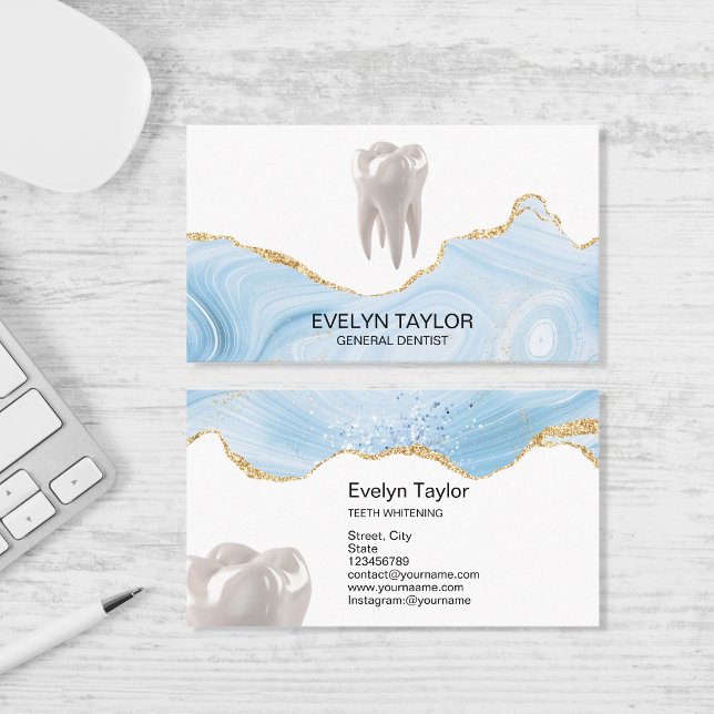 Tarjeta De Visita Purpurina de blanqueamiento de dientes de la Clíni (Subido por el creador)