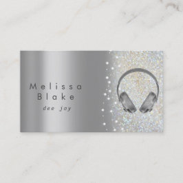 Tarjeta De Visita purpurina de dee jay silver shade