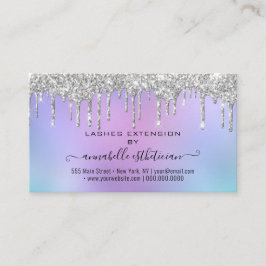 Tarjeta De Visita Purpurina de Instrucciones de Posología de Extensi