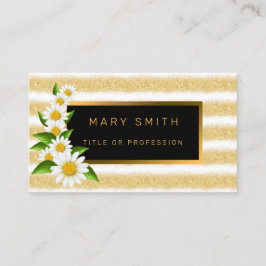 Tarjeta De Visita Purpurina de oro blanco más popular de lujo