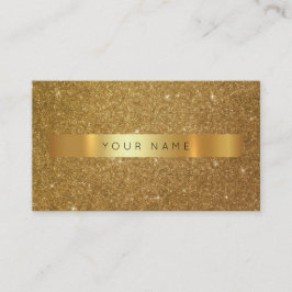 Tarjeta De Visita Purpurina Dorado Contemporáneo Rayas Vip Glam