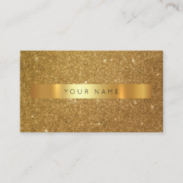 Tarjeta De Visita Purpurina Dorado Contemporáneo Rayas Vip Glam