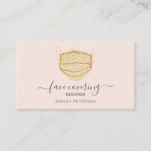 Tarjeta De Visita purpurina dorado recubrimiento facial de diseño ro