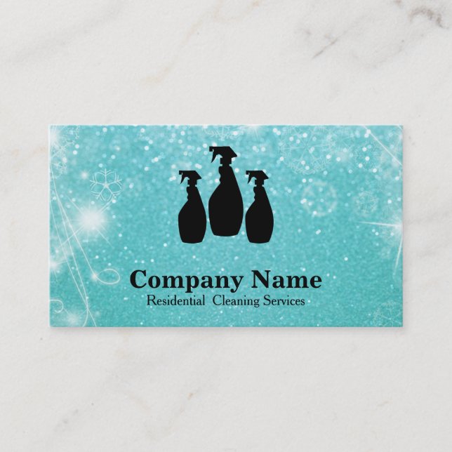 Tarjeta De Visita Purpurina elegante Bokeh del servicio de la (Anverso)