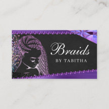 Purpurina Glam Resumen Salón de trenzado de pelo m