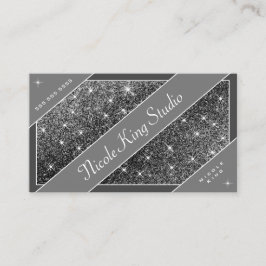 Tarjeta De Visita Purpurina Glam Stars Profesional