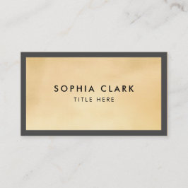 Tarjeta De Visita Purpurina Gold de lujo moderno elegante