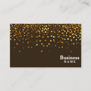 Tarjeta De Visita Purpurina moderno elegante profesional del oro