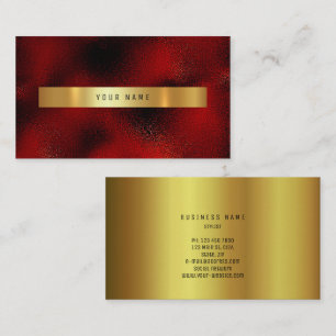 Tarjeta De Visita Purpurina Ombre Vip Ombre de Vino Rojo Borgoña