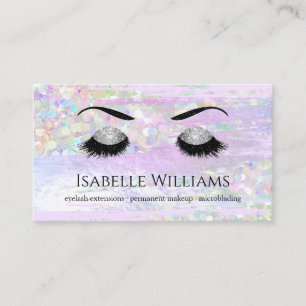 Tarjeta De Visita Purpurina perlascista lilac irlandés Lash Brows