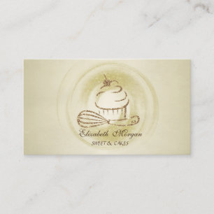 Tarjeta De Visita Purpurina profesional moderno quequito Whisk