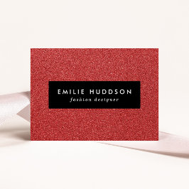 Tarjeta De Visita Purpurina Rojo, Esparkle, Fondo Purpurina
