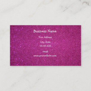 Tarjeta De Visita Purpurina rosado