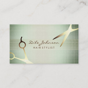 Tarjeta De Visita Purpurina Saloon Linen de Saloon