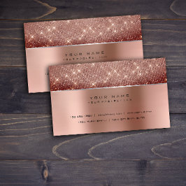 Tarjeta De Visita Purpurina VIP de Plata de Acero de Cobre de Pincel