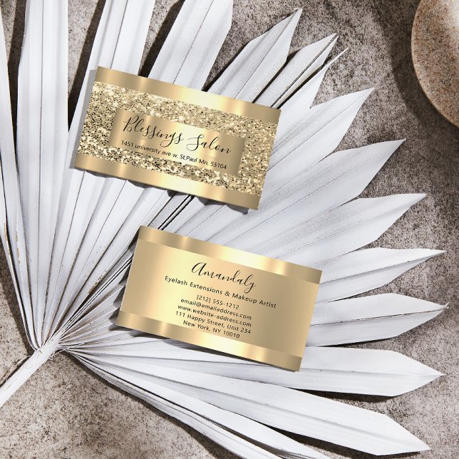 Tarjeta De Visita Purpurina VIP Gold Frame Planner Luminous Busi (Subido por el creador)