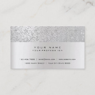 Tarjeta De Visita Purpurina Vip gris gris color gris color gris colo
