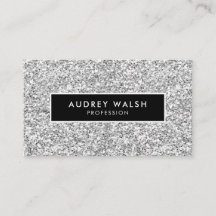 purpurina y negro de cristal plateado con estilo G