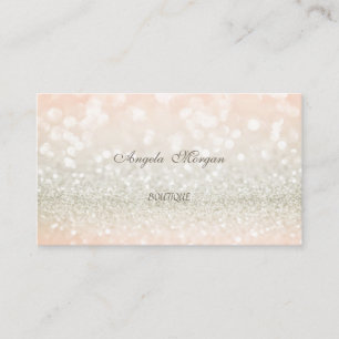 Tarjeta De Visita Purpurinoso de glamour elegante profesional