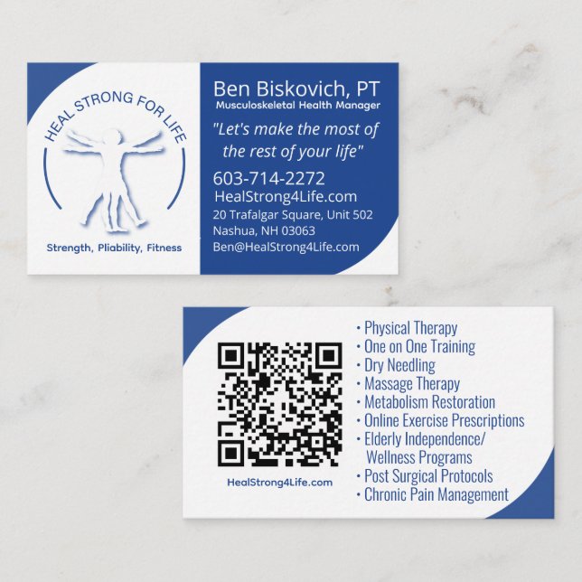 Tarjeta de visita QR  (Anverso / Reverso)
