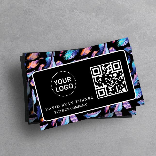 Tarjeta De Visita QR Code Business Logo Gold Profesional (Subido por el creador)