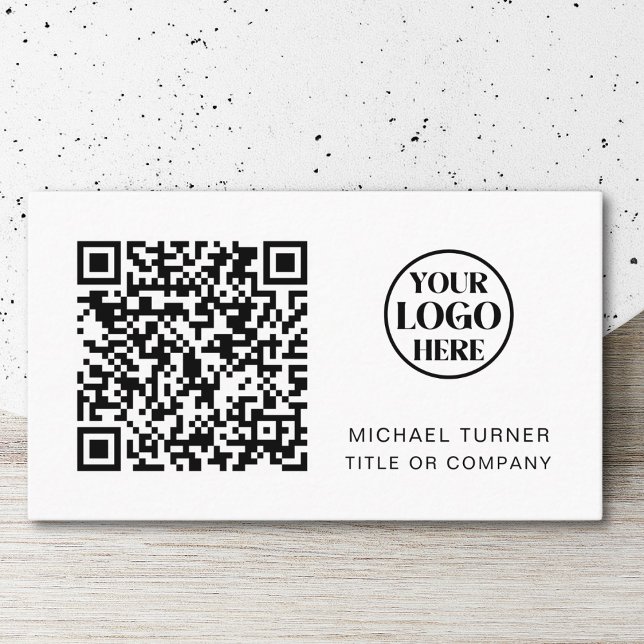 Tarjeta De Visita QR Code Business Logo Profesional moderno (Subido por el creador)