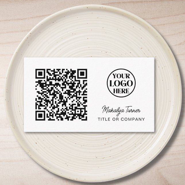 Tarjeta De Visita QR Code Business Logo Profesional moderno (Subido por el creador)