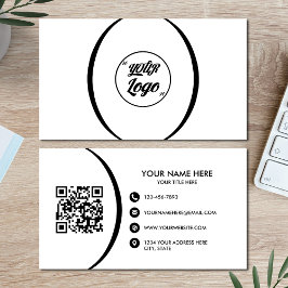 Tarjeta De Visita QR Code Business Moderno Professional Business Car