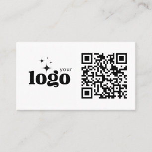Tarjeta De Visita QR Code Business Su logotipo aquí Plantilla modern