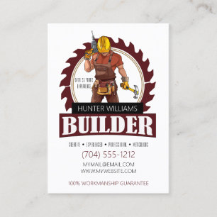 Tarjeta De Visita QR Code Constructor Profesional Vertical