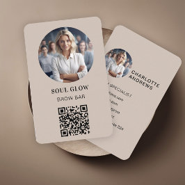 Tarjeta De Visita QR-Code, Foto, Salón