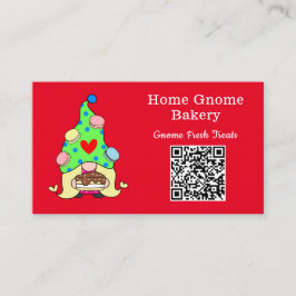 Tarjeta De Visita QR Code Gnome Hometown Bakerloo Rojo